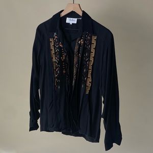 Vintage Cedars southwestern beaded button down